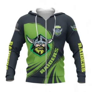 Canberra Raiders Zipper Hoodie, All Over Print Zipper Hoodie For Sport Fan NRL137072625176-Zipper Hoodie