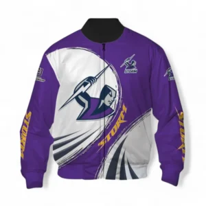 Melbourne Storm Bomber Jacket, All Over Print Bomber Jacket For Sport Fan NRL137072625177-Bomber Jacket