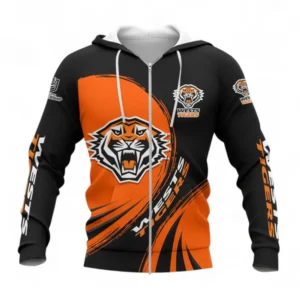 Wests Tigers Zipper Hoodie, All Over Print Zipper Hoodie For Sport Fan NRL137072625178-Zipper Hoodie