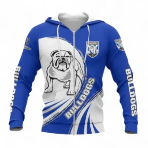 Canterbury Bankstown Bulldogs Zipper Hoodie, All Over Print Zipper Hoodie For Sport Fan NRL137072625180-Zipper Hoodie