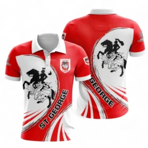St. George Illawarra Dragons Polo Shirt, All Over Print Polo Shirt For Sport Fan NRL137072625185-Polo Shirt