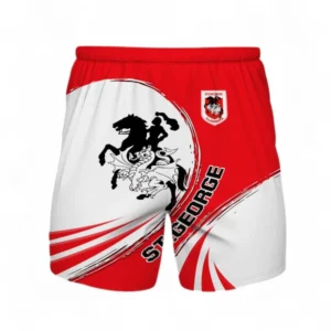 St. George Illawarra Dragons Hawaiian Shorts, All Over Print Hawaiian Shorts For Sport Fan NRL137072625185-Hawaiian Shorts