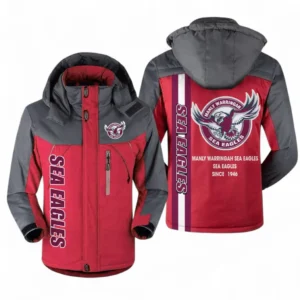 Manly Warringah Sea Eagles Outdoor Charging Suit, All Over Print Outdoor Charging Suit For Sport Fan NRL146072425338-Red