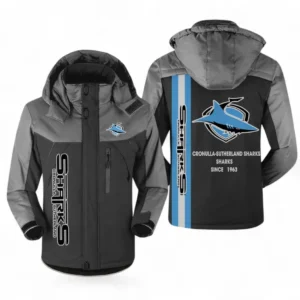 Cronulla Sharks Outdoor Charging Suit, All Over Print Outdoor Charging Suit For Sport Fan NRL146072425347-Black