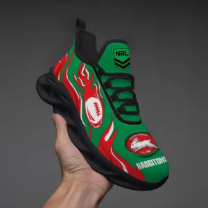 South Sydney Rabbitohs Fans Gift Max Soul Shoes, All Over Print Max Soul Shoes For Sport Fan, Custom Name NRL149071725112-Black