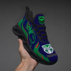 New Zealand Warriors Fans Gift Max Soul Shoes, All Over Print Max Soul Shoes For Sport Fan, Custom Name NRL149071725116-Black
