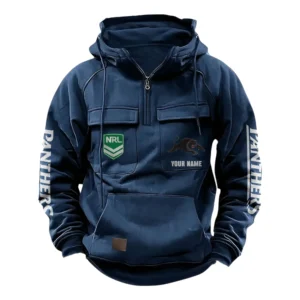 Penrith PanthersTactical Quarter Zip Hoodie, All Over Print Tactical Quarter Zip Hoodie NRL159070725333-Dark Blue
