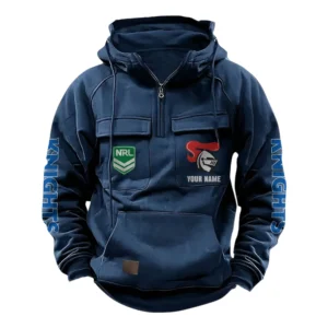 Newcastle KnightsTactical Quarter Zip Hoodie, All Over Print Tactical Quarter Zip Hoodie NRL159070725347-Dark Blue