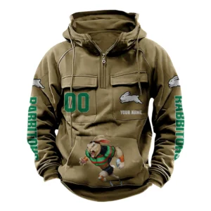 South Sydney RabbitohsTactical Quarter Zip Hoodie, All Over Print Tactical Quarter Zip Hoodie NRL161070825111-Khaki
