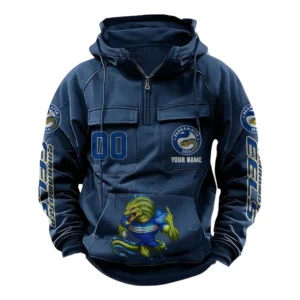 Parramatta EelsTactical Quarter Zip Hoodie, All Over Print Tactical Quarter Zip Hoodie NRL161070825127-Dark Blue