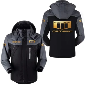 Car Fans Gift Outdoor Charging Suit, Hooded Fleece Long Jacket Exclusive Logo For Car Enthusiants, Custom Name HFLJ0112312029 - Black