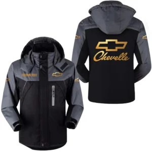 Car Fans Gift Outdoor Charging Suit, Hooded Fleece Long Jacket Exclusive Logo For Car Enthusiants, Custom Name HFLJ0112312030 - Black
