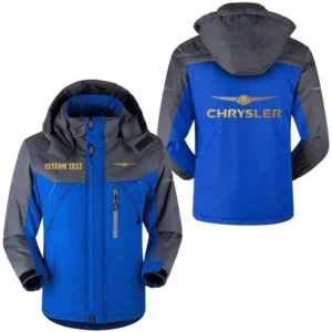 Car Fans Gift Outdoor Charging Suit, Hooded Fleece Long Jacket Exclusive Logo For Car Enthusiants, Custom Name HFLJ0112312033 - Blue