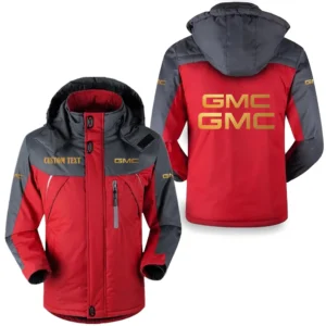 Car Fans Gift Outdoor Charging Suit, Hooded Fleece Long Jacket Exclusive Logo For Car Enthusiants, Custom Name HFLJ0112312053 - Red