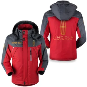 Car Fans Gift Outdoor Charging Suit, Hooded Fleece Long Jacket Exclusive Logo For Car Enthusiants, Custom Name HFLJ0112312089 - Red