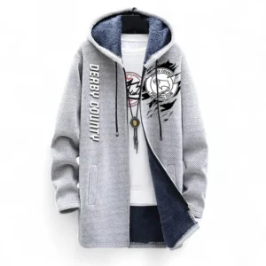 Football Fans Gift Fleece Windbreaker Jacket, All Over Print Soft-Lined Windproof Jacket For Sport Fan EPL127082625012-White