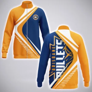 Brisbane Bullets Stand Collar Jacket  NBL 2025 For Fan Brisbane Bullets HVN1190BB080125SCJ
