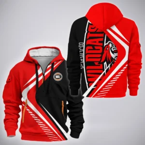Perth Wildcats Hoodie Half Zipper  NBL 2025 For Fan Perth Wildcats HVN1190PW080125HODZ