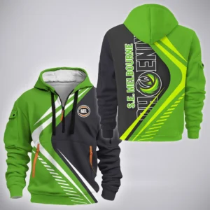 S.E. Melbourne Phoenix Hoodie Half Zipper  NBL 2025 For Fan S.E. Melbourne Phoenix HVN1190SP080125HODZ