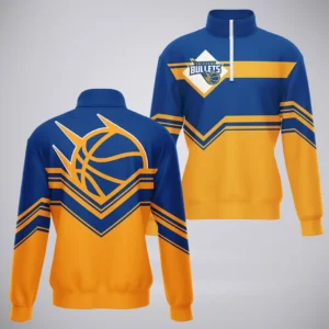 Brisbane Bullets Quarter-Zip Sweatshirt  NBL 2025 For Fan Brisbane Bullets HVN1191BB080125QZ