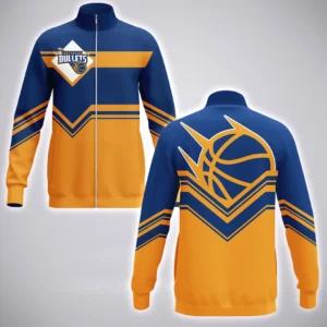 Brisbane Bullets Stand Collar Jacket  NBL 2025 For Fan Brisbane Bullets HVN1191BB080125SCJ