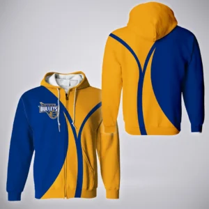 Brisbane Bullets Zipper Hoodie  NBL 2025 For Fan Brisbane Bullets HVN1193BB080125ZHD