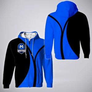 Melbourne United Zipper Hoodie  NBL 2025 For Fan Melbourne United HVN1193MU080125ZHD