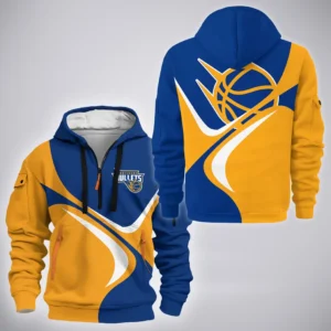 Brisbane Bullets Hoodie Half Zipper  NBL 2025 For Fan Brisbane Bullets HVN1194BB080225HODZ