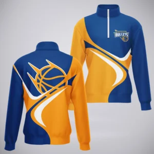Brisbane Bullets Quarter-Zip Sweatshirt  NBL 2025 For Fan Brisbane Bullets HVN1194BB080225QZ