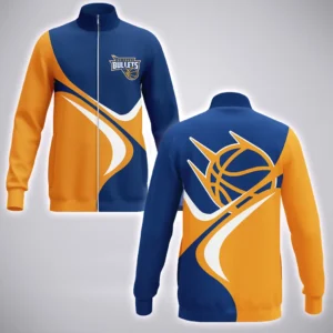 Brisbane Bullets Stand Collar Jacket  NBL 2025 For Fan Brisbane Bullets HVN1194BB080225SCJ