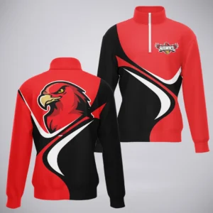 Illawarra Hawks Quarter-Zip Sweatshirt  NBL 2025 For Fan Illawarra Hawks HVN1194IH080225QZ