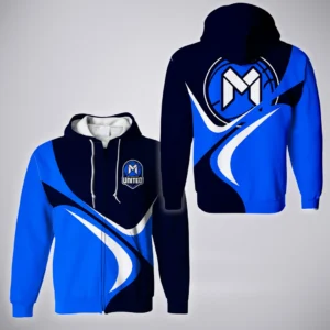 Melbourne United Zipper Hoodie  NBL 2025 For Fan Melbourne United HVN1194MU080225ZHD
