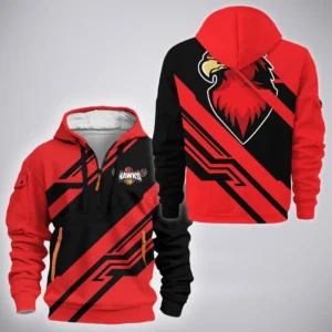Illawarra Hawks Hoodie Half Zipper  NBL 2025 For Fan Illawarra Hawks HVN1195IH080225HODZ
