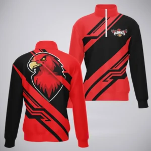 Illawarra Hawks Quarter-Zip Sweatshirt  NBL 2025 For Fan Illawarra Hawks HVN1195IH080225QZ