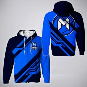 Melbourne United Zipper Hoodie  NBL 2025 For Fan Melbourne United HVN1195MU080225ZHD