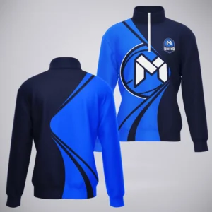 Melbourne United Quarter-Zip Sweatshirt  NBL 2025 For Fan Melbourne United HVN1196MU080525QZ