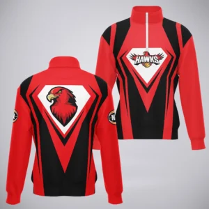 Illawarra Hawks Quarter-Zip Sweatshirt  NBL 2025 For Fan Illawarra Hawks HVN1197IH080525QZ