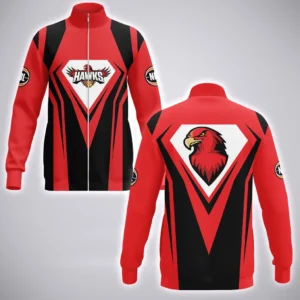 Illawarra Hawks Stand Collar Jacket  NBL 2025 For Fan Illawarra Hawks HVN1197IH080525SCJ