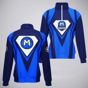 Melbourne United Quarter-Zip Sweatshirt  NBL 2025 For Fan Melbourne United HVN1197MU080525QZ