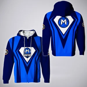 Melbourne United Zipper Hoodie  NBL 2025 For Fan Melbourne United HVN1197MU080525ZHD