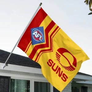 Gold Coast Flags  AFL 2025 For Fan Gold Coast HVN1199GO080525FL