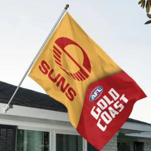 Gold Coast Flags  AFL 2025 For Fan Gold Coast HVN1201GO080525FL