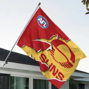 Gold Coast Flags  AFL 2025 For Fan Gold Coast HVN1202GO080525FL