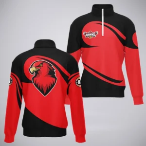 Illawarra Hawks Quarter-Zip Sweatshirt  NBL 2025 For Fan Illawarra Hawks HVN1208IH080625QZ