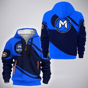 Melbourne United Hoodie Half Zipper  NBL 2025 For Fan Melbourne United HVN1208MU080625HODZ