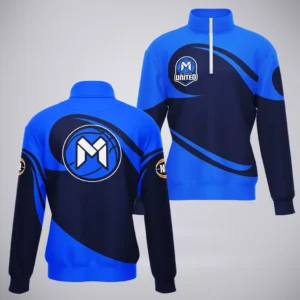 Melbourne United Quarter-Zip Sweatshirt  NBL 2025 For Fan Melbourne United HVN1208MU080625QZ
