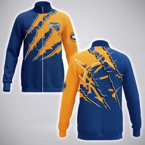 Brisbane Bullets Stand Collar Jacket  NBL 2025 For Fan Brisbane Bullets HVN1209BB080625SCJ