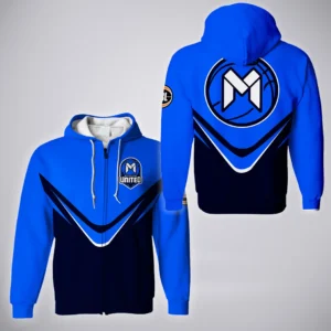 Melbourne United Zipper Hoodie  NBL 2025 For Fan Melbourne United HVN1210MU080625ZHD