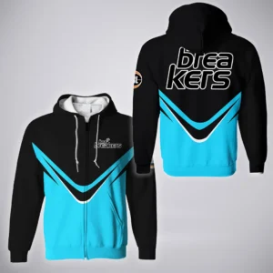 New Zealand Breakers Zipper Hoodie  NBL 2025 For Fan New Zealand Breakers HVN1210NB080625ZHD