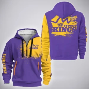 Sydney Kings Hoodie Half Zipper  NBL 2025 For Fan Sydney Kings HVN1211SK080825HODZ